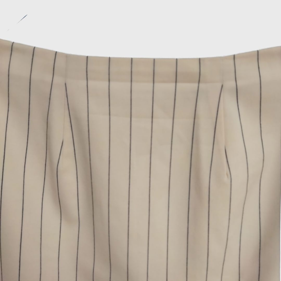 Vintage Cream Striped Skirt