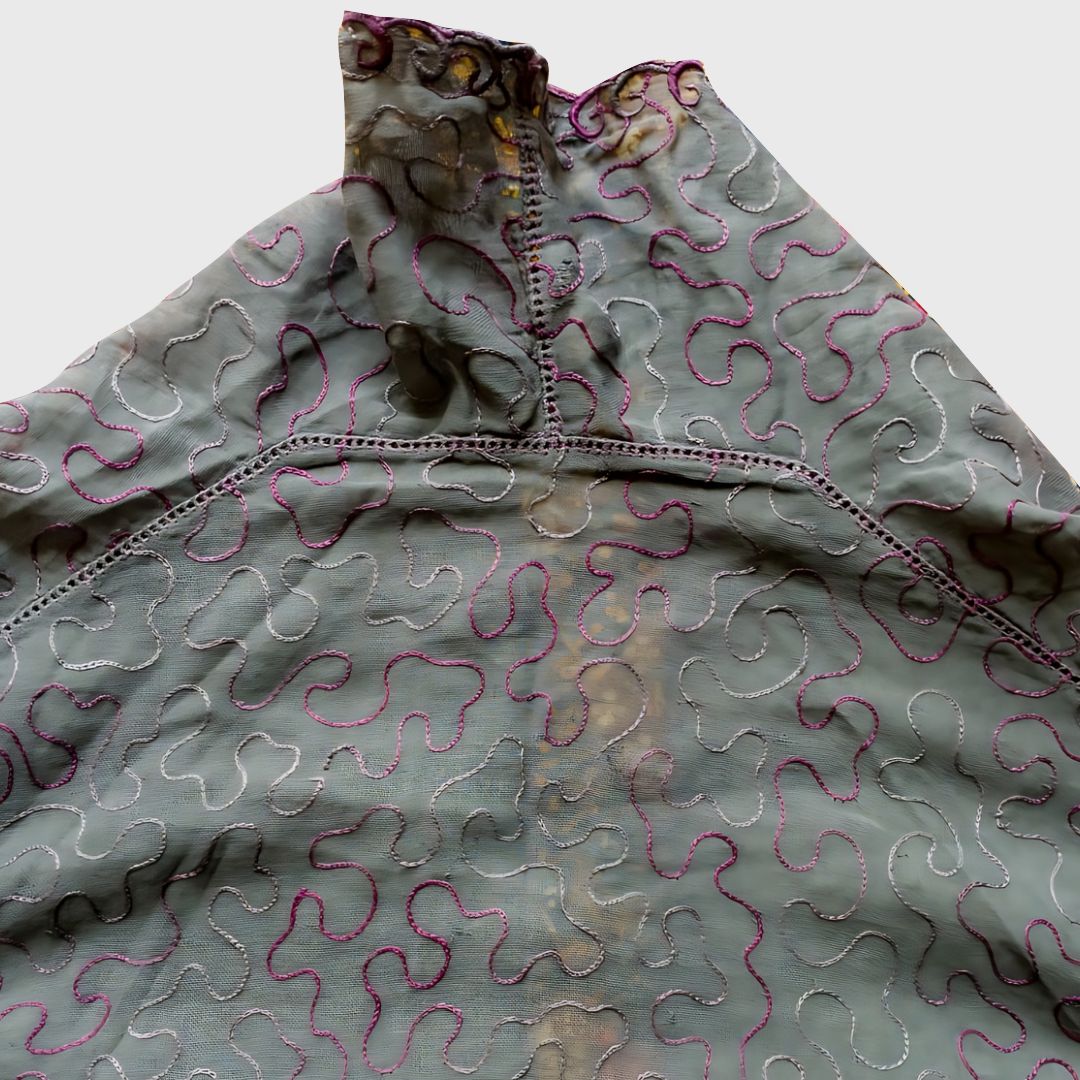 Vintage BlackWave Line Encim Kebaya