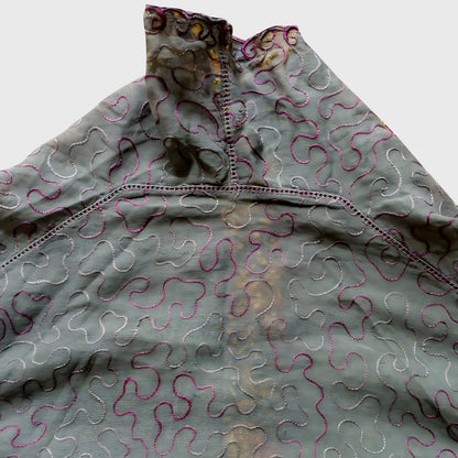 Vintage BlackWave Line Encim Kebaya