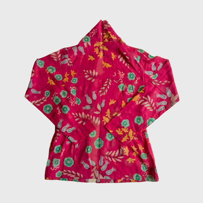 Vintage Pink Fuchsia Purple Kebaya Kutubaru