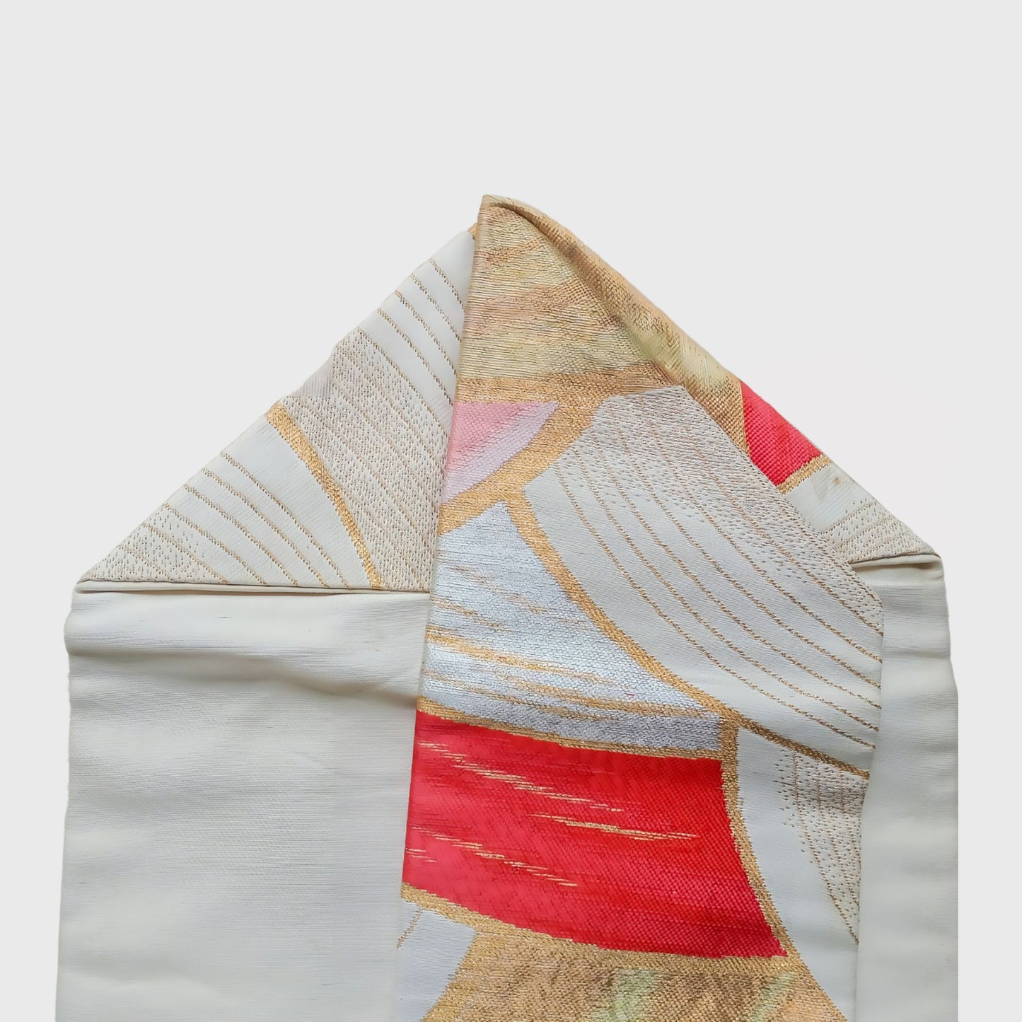 Vintage Japanese Obi In White