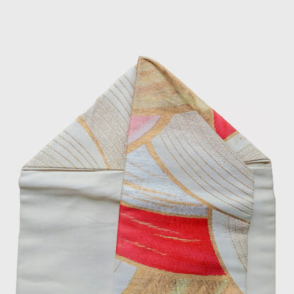 Vintage Japanese Obi In White