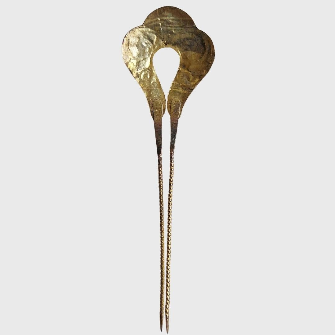 Vintage Golden Hairpin Set (3 Pcs)