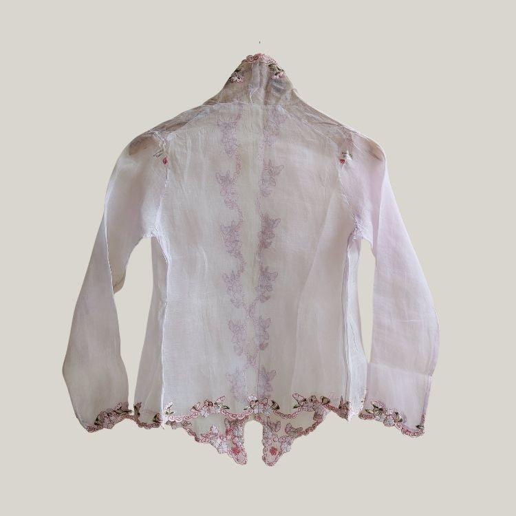 Vintage Blush Pink  Encim Kebaya
