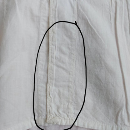 Indonesian Vintage White Camisole with Flower Embroidery