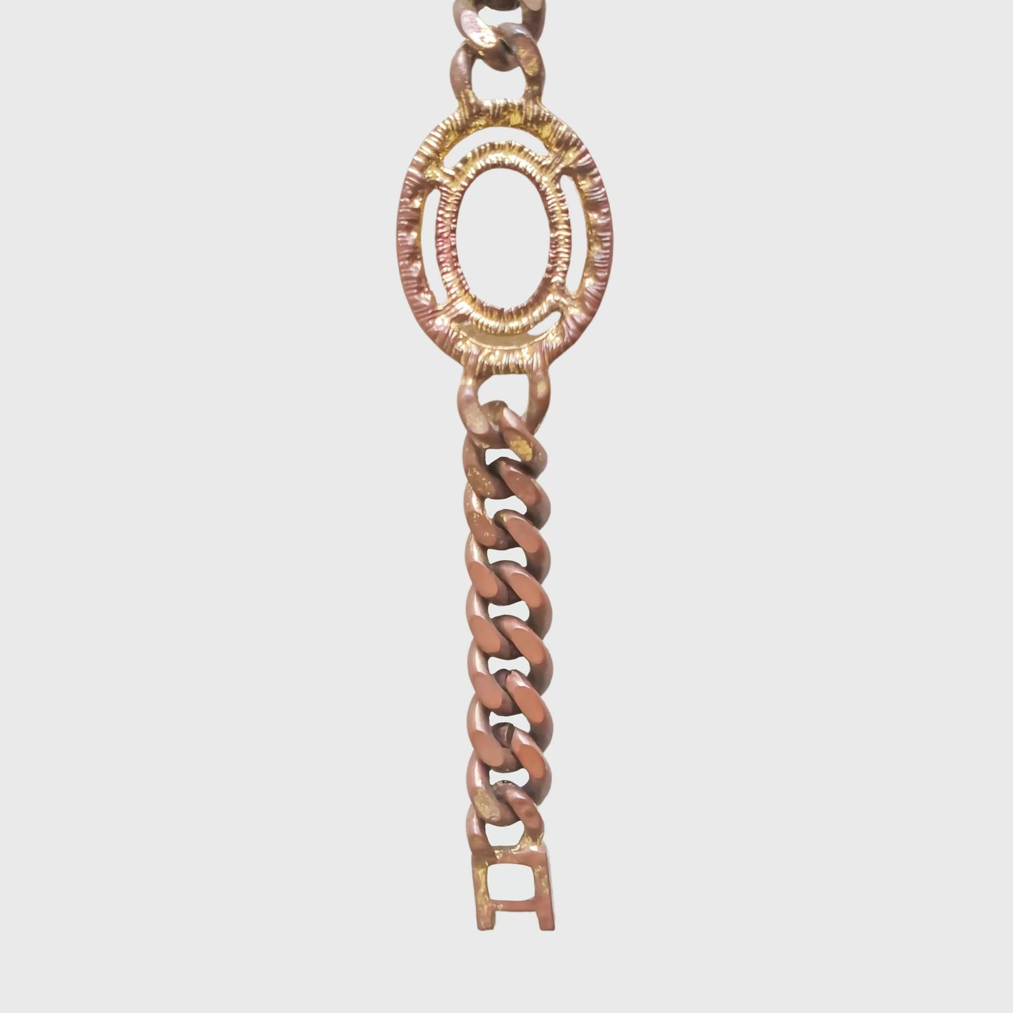 Oval Bracelet with Tan Accents