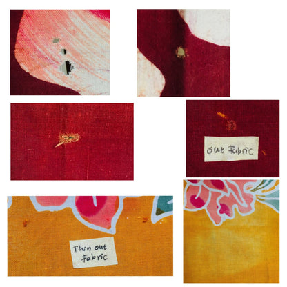 Vintage Indonesian Hand Drawn Batik 'Gendongan' (Baby Carrier) Lotus Motif