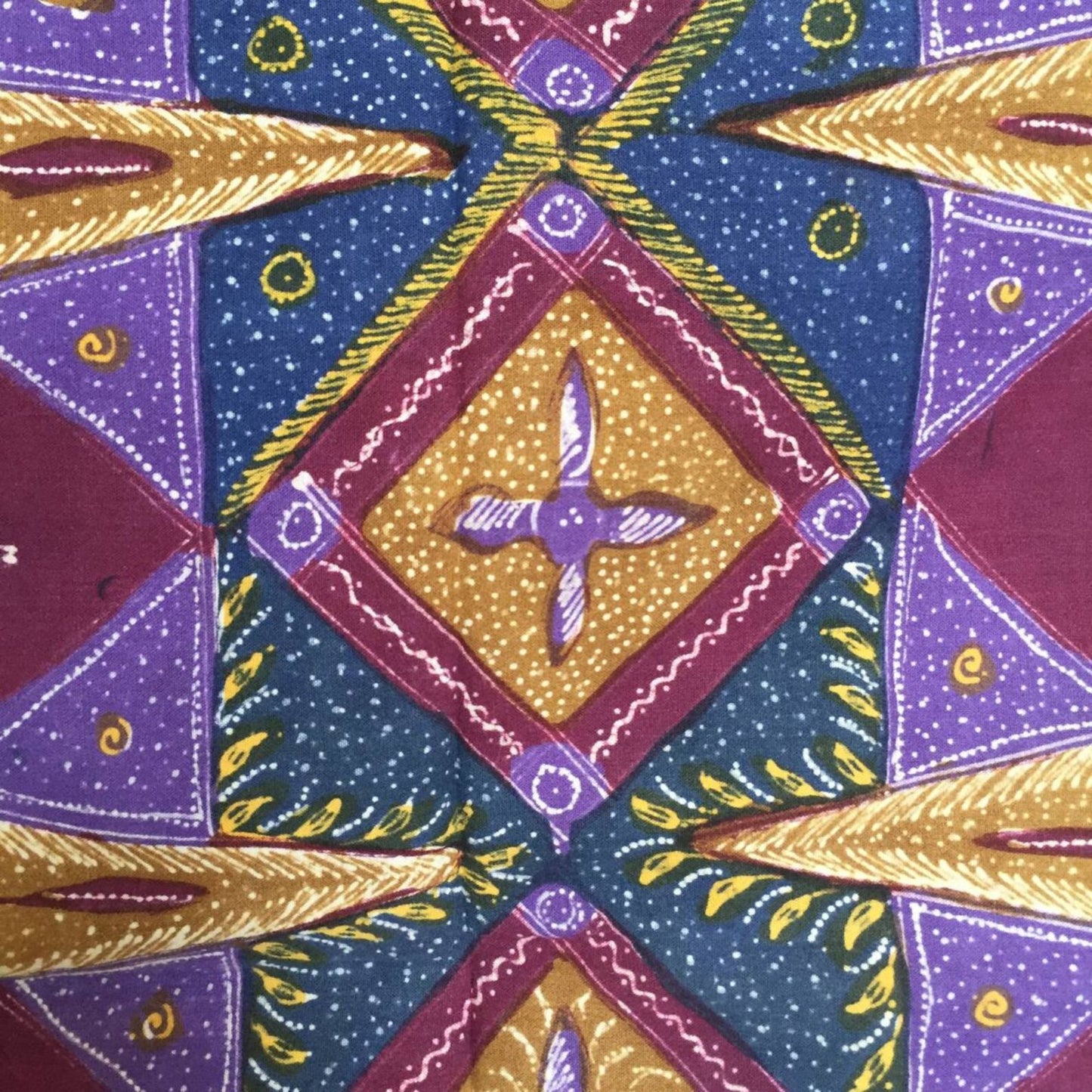 Vintage Indonesian Hand Drawn Sarung Batik with Sekarjagad and Tumpal Motifs