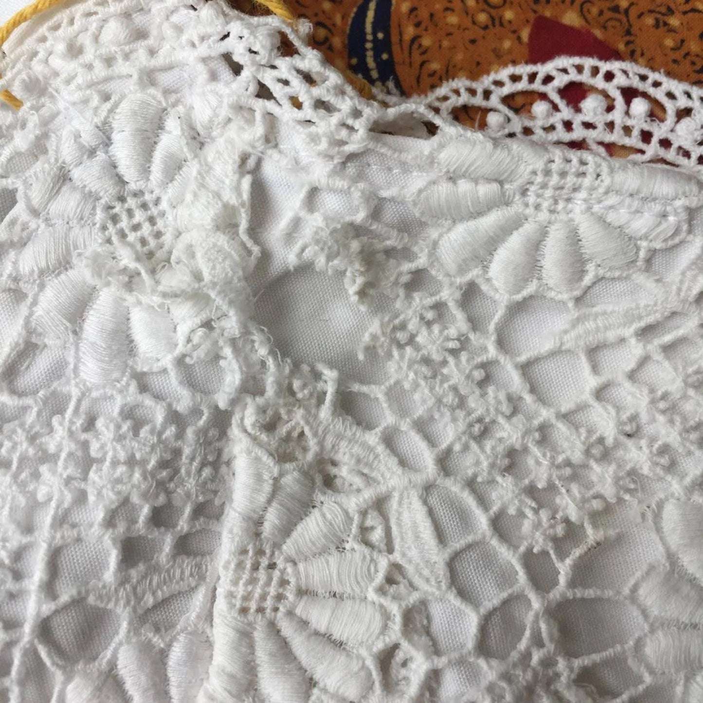 Vintage Indonesian Camisole with Dutch Lace