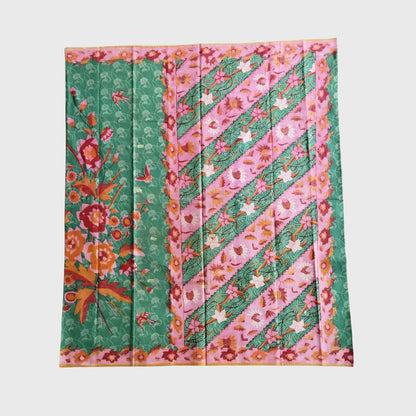 Vintage Turquoise Pink Saroong