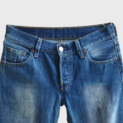 Vintage Multi Button Blue denim jeans