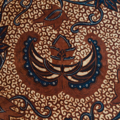 Vintage Sogan (Brown) Hand Drawn Semen Gurda Batik Shawl