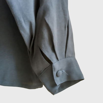 Vintage Two Tones Gray Blouse