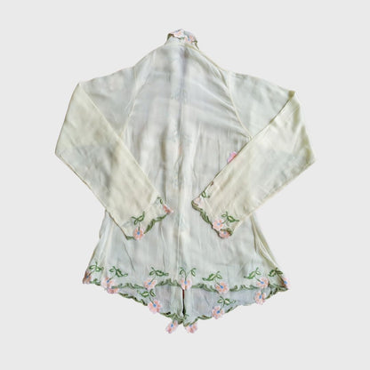Vintage Soft Green Encim Kebaya
