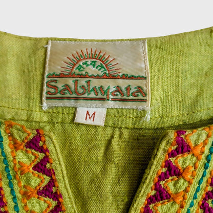 Vintage Green Indian Dress