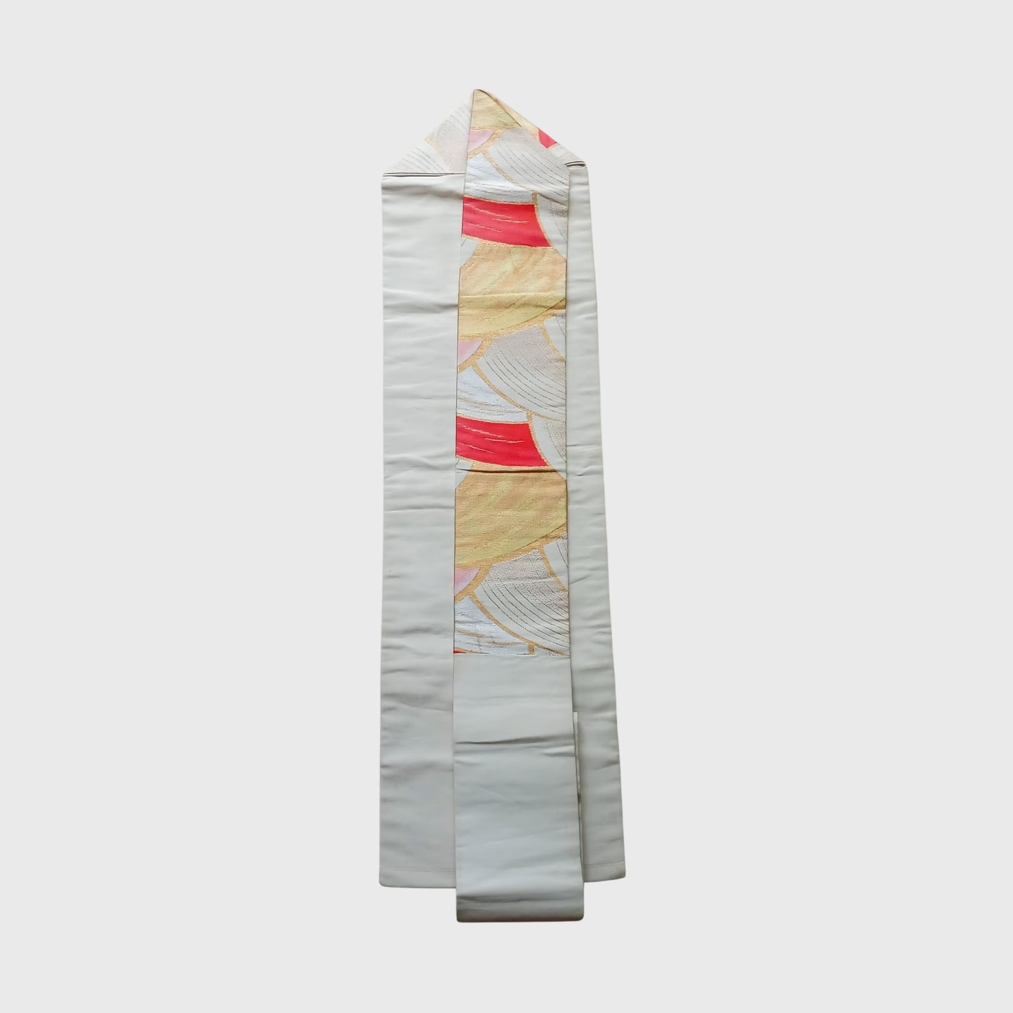 Vintage Japanese Obi In White