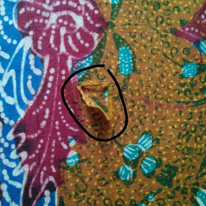Vintage Indonesian Hand Drawn Batik Lawas Tiga Negri Semarangan Kain