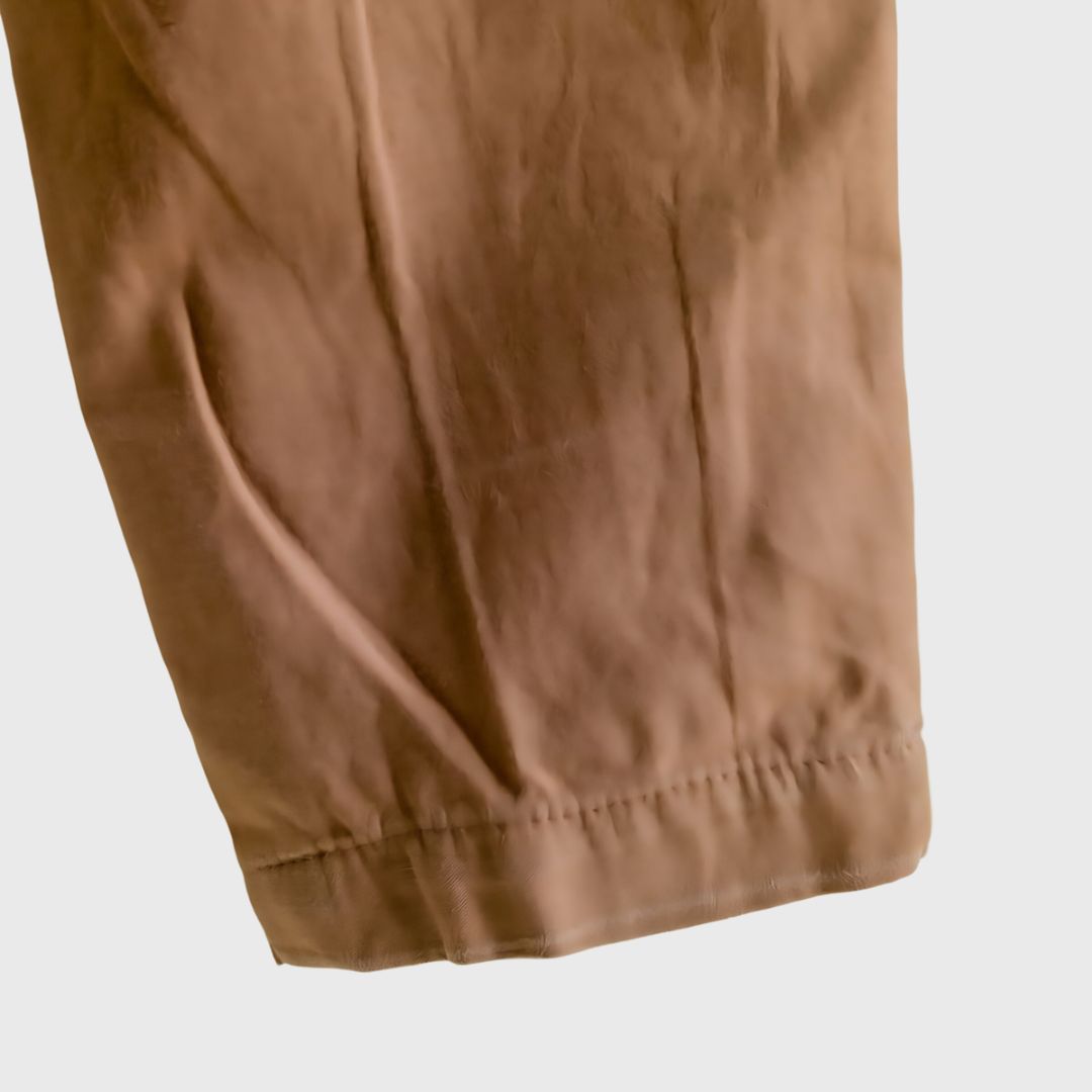 Vintage Brown Cotton Trousers