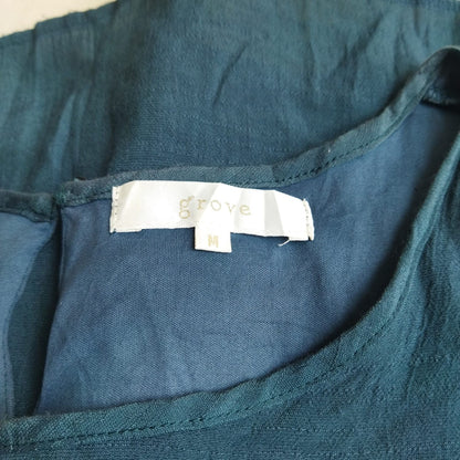 Vintage Teal Two Pieces Dress
