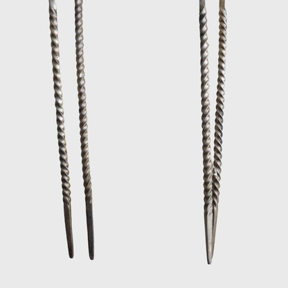 Vintage Silver Alloy Paisley Hairpin