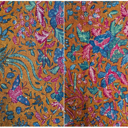 Vintage Indonesian Hand Drawn Batik Tiga Negri Sign Tjoa Tjoen Tiang Latin