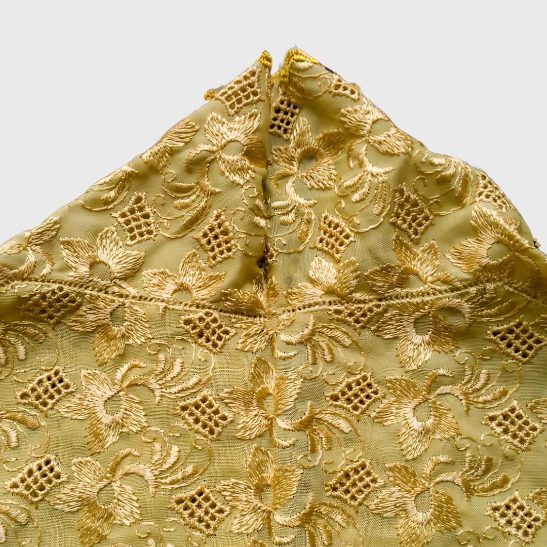 Vintage Brown Lace Simple Encim Kebaya