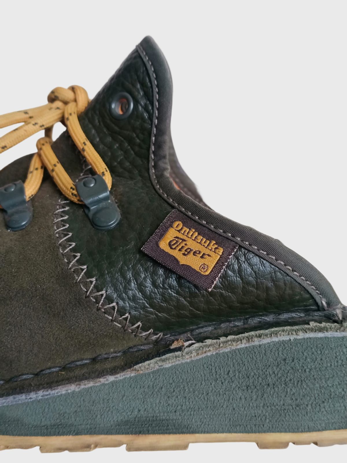 1990s Mule Canvas Army Green Sneakers