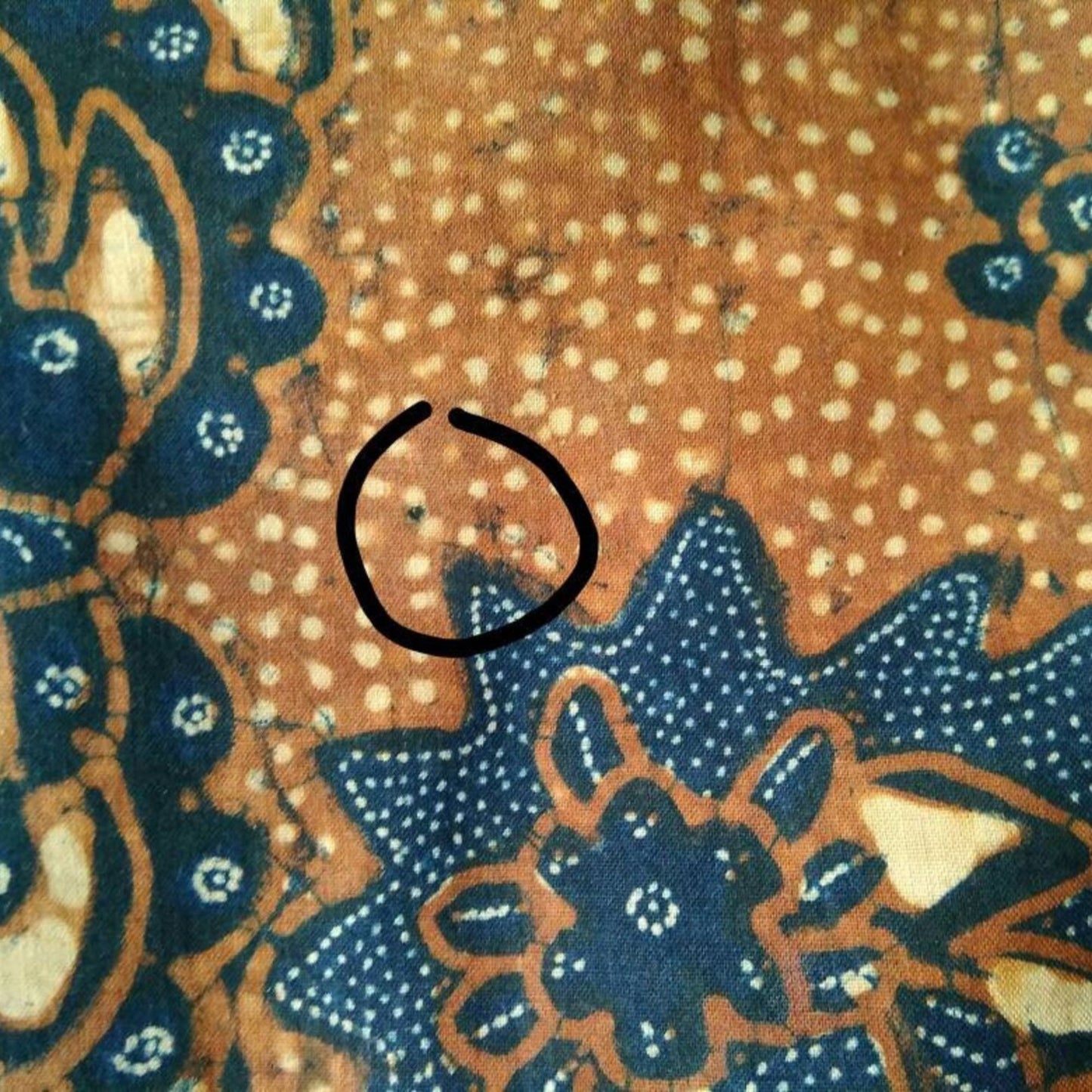 Vintage Indonesian Hand Drawn Javanese Batik, Semen Rante from Solo Kain