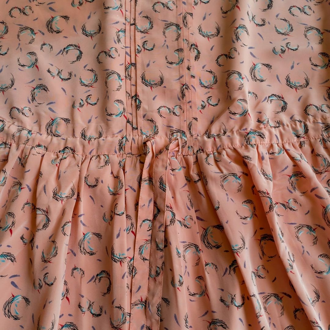 Vintage Pink Waist Dress