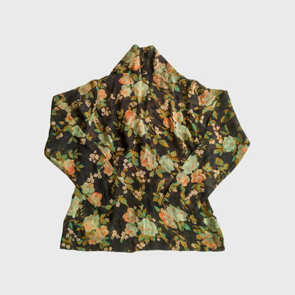 Vintage Black Orange Kebaya Kutubaru