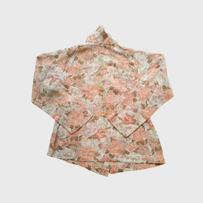 Vintage Brown Floral Encim Kebaya
