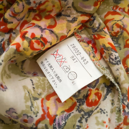Vintage Abstract Floral Blouse