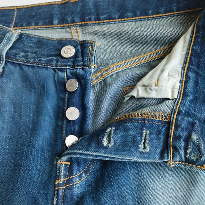 Vintage Multi Button Blue denim jeans