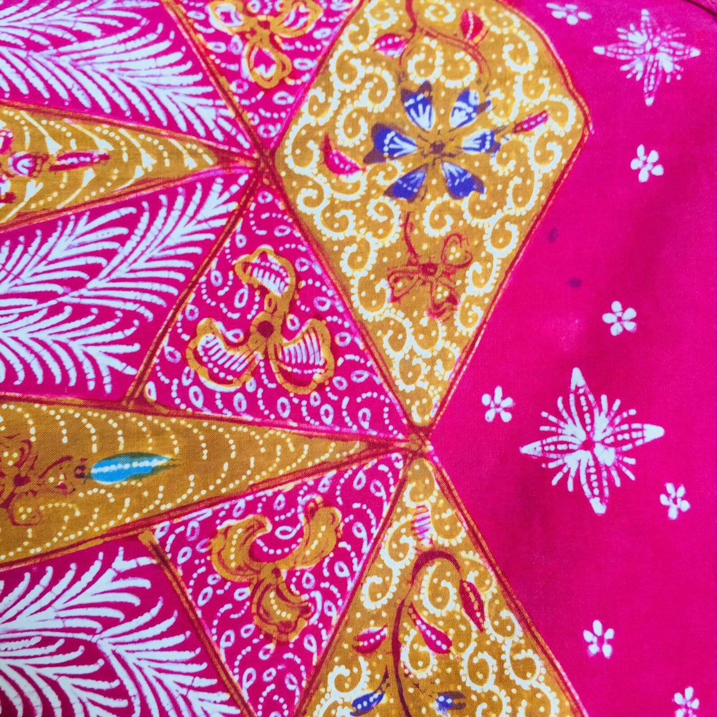 Vintage Old Demakan Hand Drawn Batik Javanese Shawl