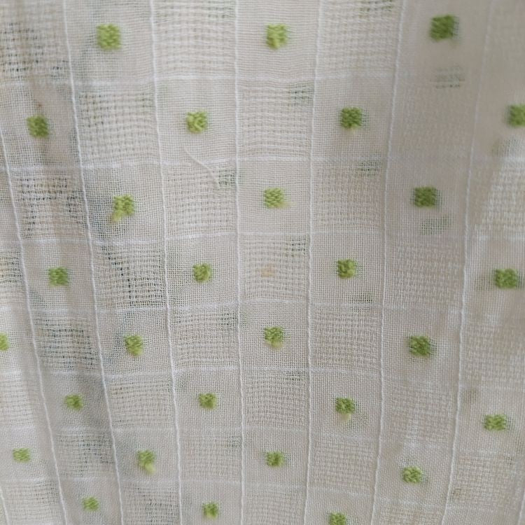 Vintage White With Square Texture Encim Kebaya