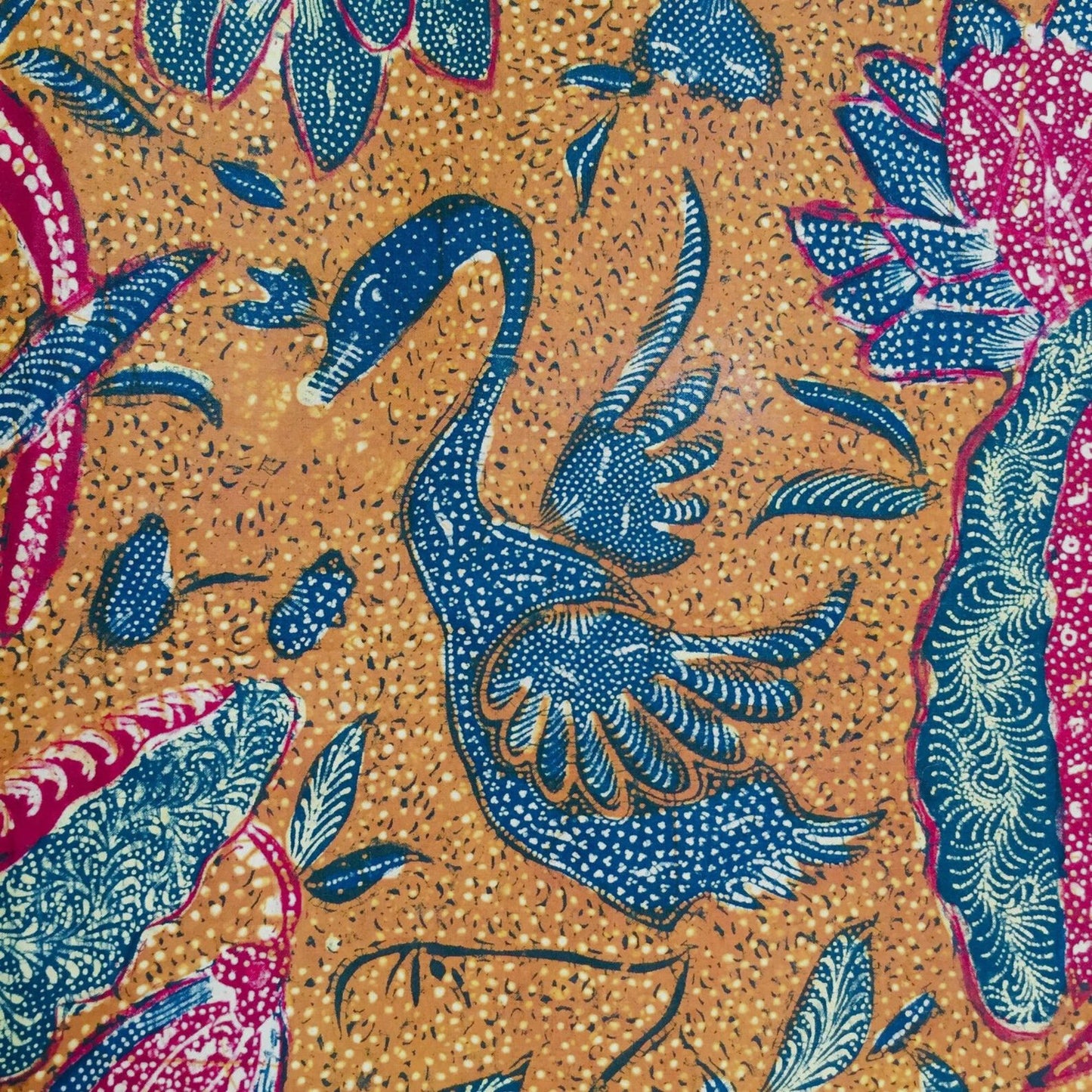Vintage Indonesian Hand Drawn Batik Tiga Negri Sign Tjoa Tjoen Tiang Latin