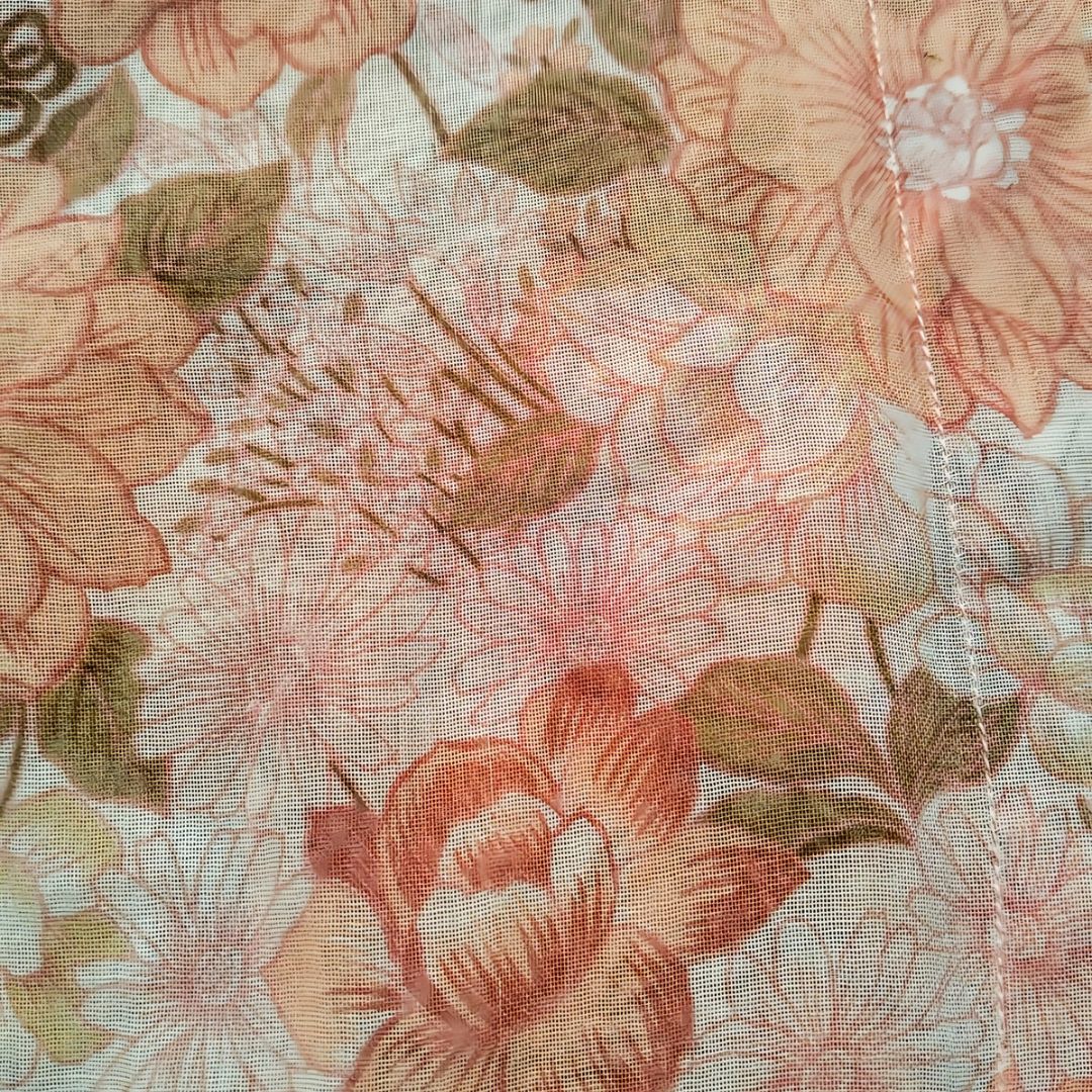 Vintage Brown Floral Encim Kebaya