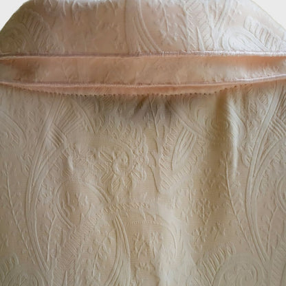 Vintage Double Colar Peach Long Sleeve Blouse