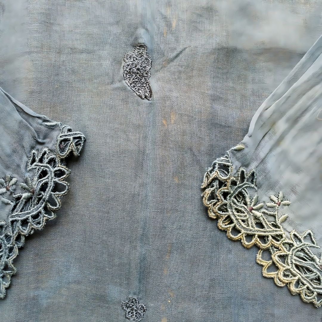 Vintage Black Kebaya Encim Rose Embroidery