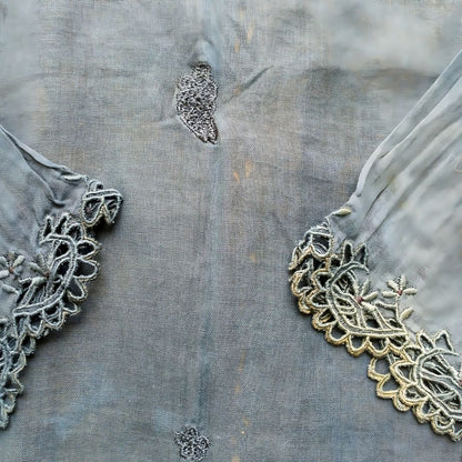 Vintage Black Kebaya Encim Rose Embroidery