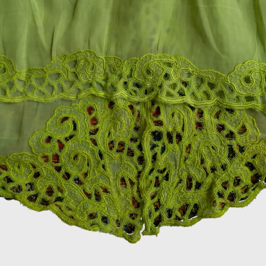 Vintage Neon Green Encim Kebaya