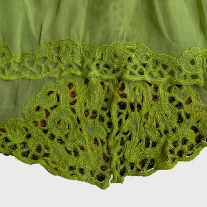 Vintage Neon Green Encim Kebaya