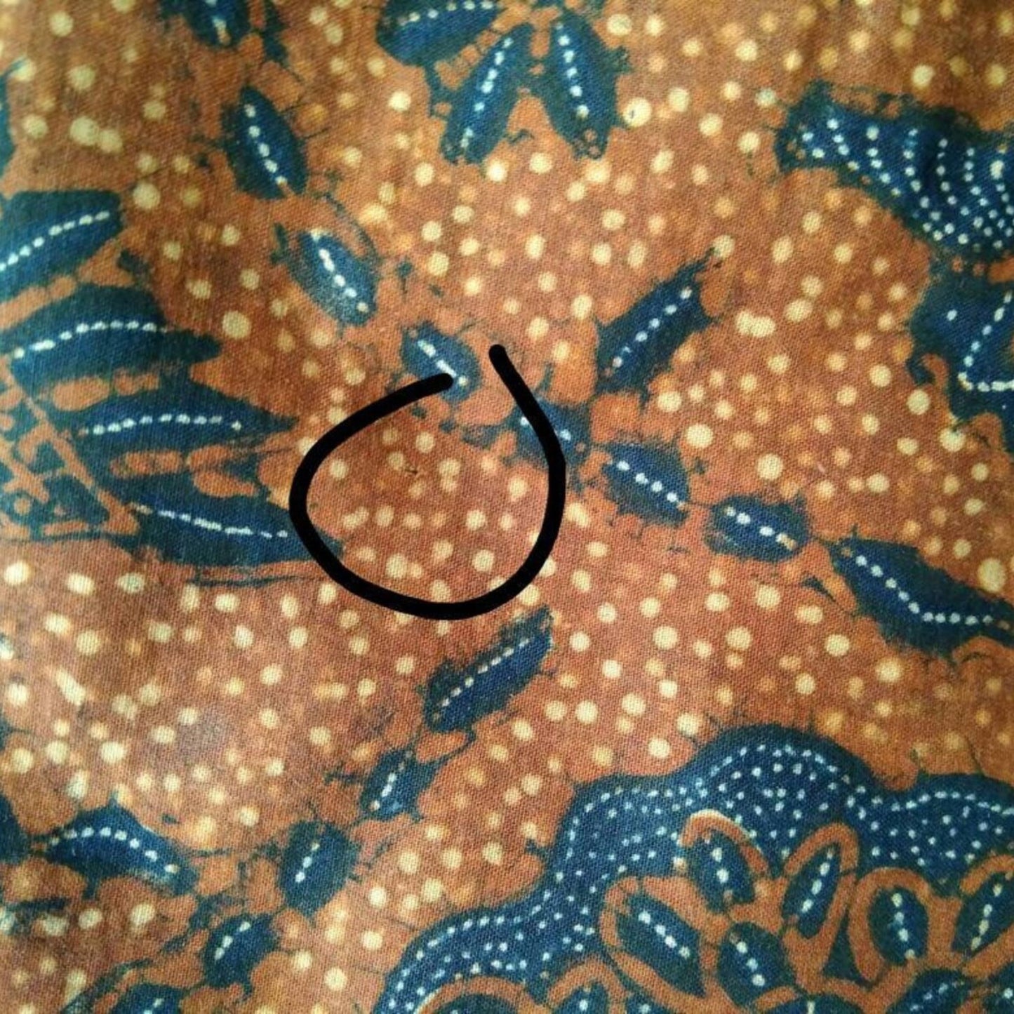 Vintage Indonesian Hand Drawn Javanese Batik, Semen Rante from Solo Kain