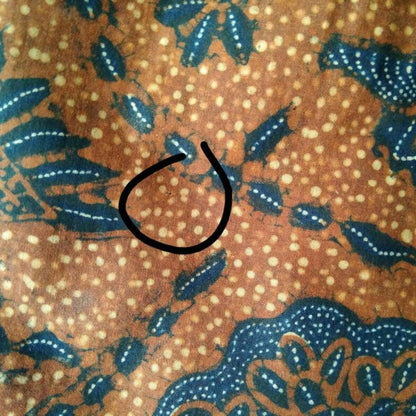 Vintage Indonesian Hand Drawn Javanese Batik, Semen Rante from Solo Kain