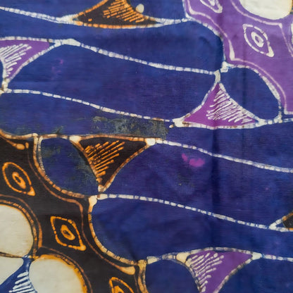 Vintage Purple Blue Parang Shawl