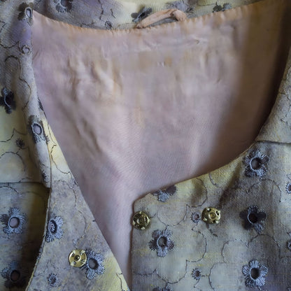 Vintage Purple Lace Blouse