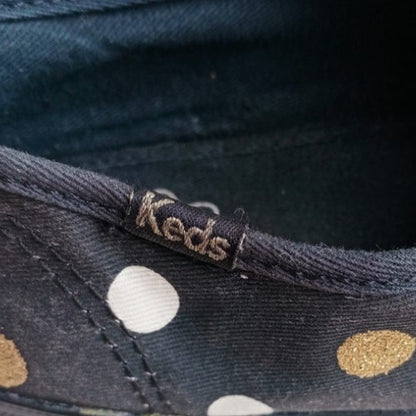 1990s Swift Polka Canvas Black Gray Sneakers