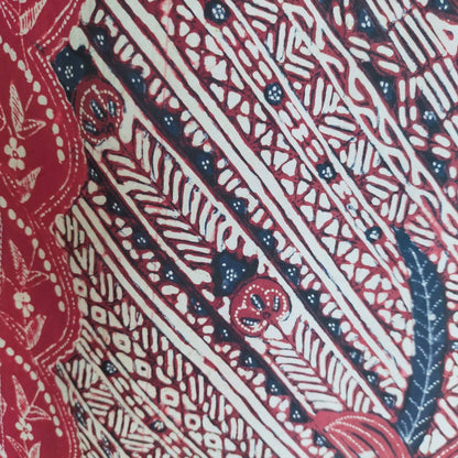 Vintage 50s Indonesian Udan Liris With Lily Banyumasan Batik