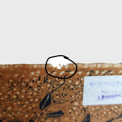 Indonesian Hand Drawn Javanese Batik Sogan Ukel with Phoenix Kain
