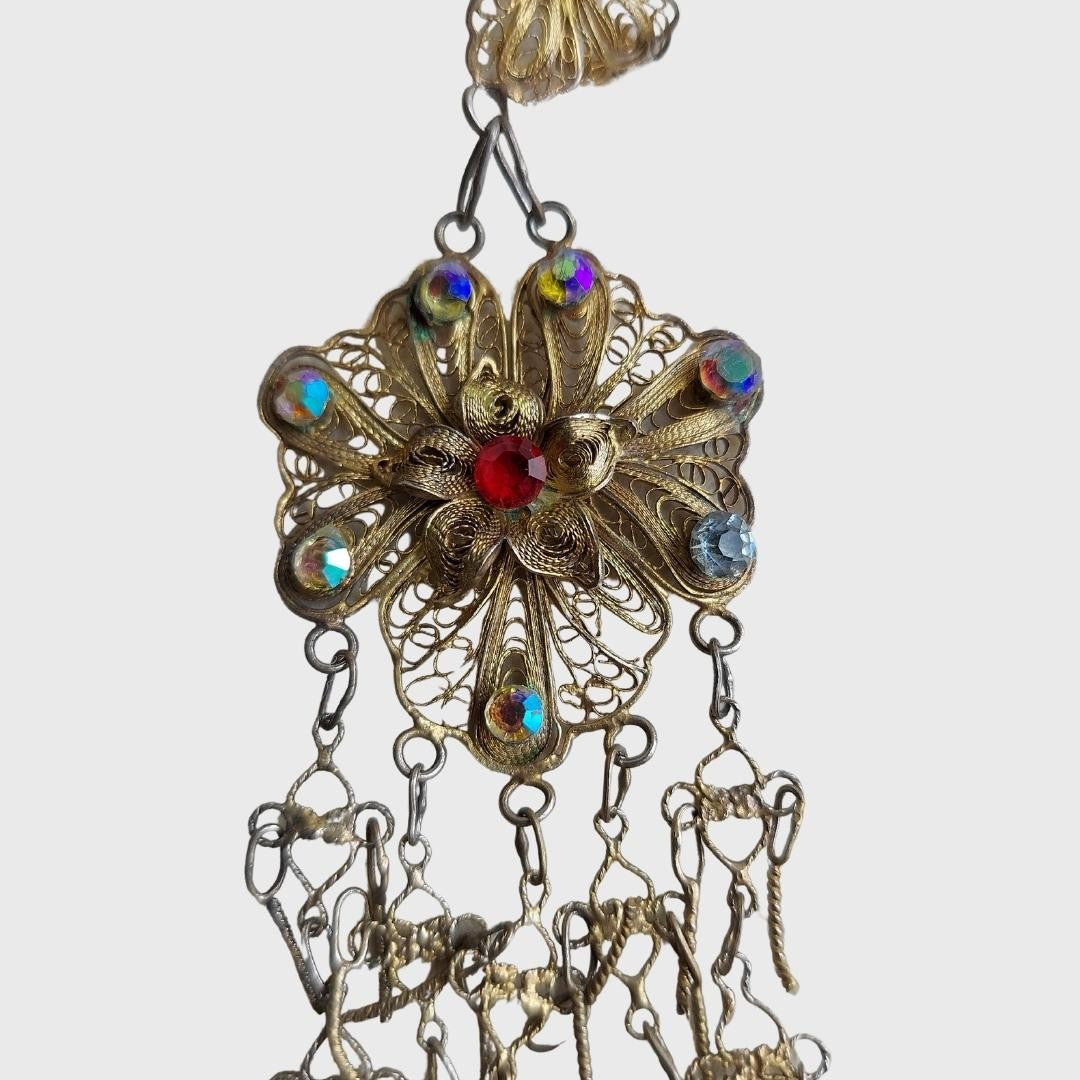Vintage Palembang Filigree Earrings